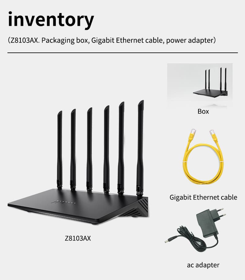 Router package contents